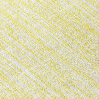 Piper Looms Chantille Stripes ACN760 Yellow Machine Washable Area Rug Swatch Image