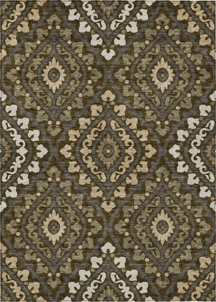 Piper Looms Chantille Diamond ACN761 Fudge Machine Washable Area Rug main image