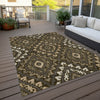Piper Looms Chantille Diamond ACN761 Fudge Machine Washable Area Rug Outdoor Lifestyle Image Feature