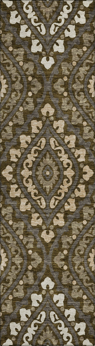 Piper Looms Chantille Diamond ACN761 Fudge Machine Washable Area Rug Runner Main Image