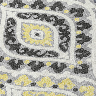 Piper Looms Chantille Diamond ACN761 Gray Machine Washable Area Rug Swatch Image