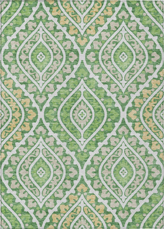 Piper Looms Chantille Diamond ACN761 Green Machine Washable Area Rug main image