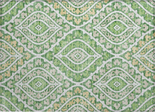 Piper Looms Chantille Diamond ACN761 Green Machine Washable Area Rug Scatter Main Image