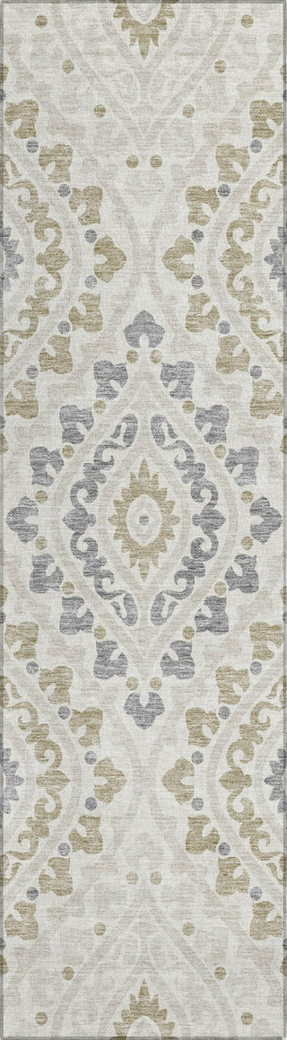 Piper Looms Chantille Diamond ACN761 Ivory Machine Washable Area Rug Runner Main Image