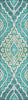 Piper Looms Chantille Diamond ACN761 Teal Machine Washable Area Rug Runner Main Image