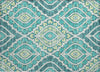 Piper Looms Chantille Diamond ACN761 Teal Machine Washable Area Rug Scatter Main Image