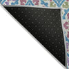 Piper Looms Chantille Diamond ACN761 White Machine Washable Area Rug Backing Image