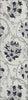 Piper Looms Chantille Floral ACN762 Black Machine Washable Area Rug Runner Main Image