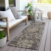 Piper Looms Chantille Floral ACN762 Brown Machine Washable Area Rug Runner Outdoor Lifestyle Image Feature