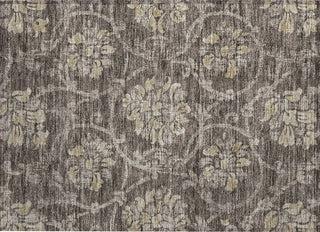 Piper Looms Chantille Floral ACN762 Brown Machine Washable Area Rug Scatter Main Image