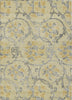 Piper Looms Chantille Floral ACN762 Gold Machine Washable Area Rug main image