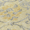 Piper Looms Chantille Floral ACN762 Gold Machine Washable Area Rug Swatch Image