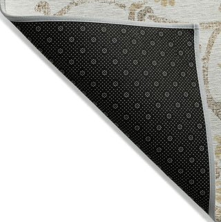 Piper Looms Chantille Floral ACN762 Ivory Machine Washable Area Rug Backing Image