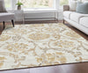 Piper Looms Chantille Floral ACN762 Ivory Machine Washable Area Rug Lifestyle Image Feature