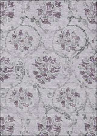 Piper Looms Chantille Floral ACN762 Lavender Machine Washable Area Rug main image