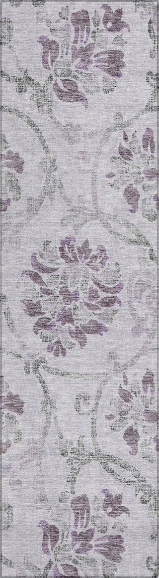 Piper Looms Chantille Floral ACN762 Lavender Machine Washable Area Rug Runner Main Image