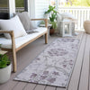 Piper Looms Chantille Floral ACN762 Lavender Machine Washable Area Rug Runner Outdoor Lifestyle Image Feature