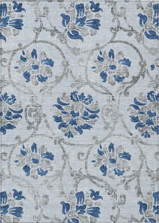 Piper Looms Chantille Floral ACN762 Sky Machine Washable Area Rug main image