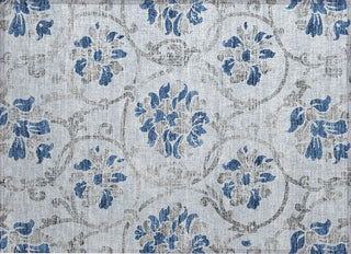 Piper Looms Chantille Floral ACN762 Sky Machine Washable Area Rug Scatter Main Image