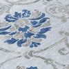 Piper Looms Chantille Floral ACN762 Sky Machine Washable Area Rug Swatch Image