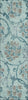 Piper Looms Chantille Floral ACN762 Teal Machine Washable Area Rug Runner Main Image