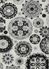 Piper Looms Chantille Kaleidoscope ACN763 Black Machine Washable Area Rug main image