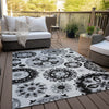 Piper Looms Chantille Kaleidoscope ACN763 Black Machine Washable Area Rug Outdoor Lifestyle Image Feature