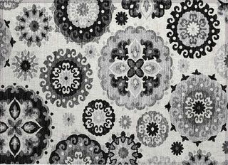 Piper Looms Chantille Kaleidoscope ACN763 Black Machine Washable Area Rug Scatter Main Image