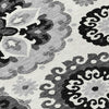 Piper Looms Chantille Kaleidoscope ACN763 Black Machine Washable Area Rug Swatch Image