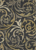 Piper Looms Chantille Swirls ACN764 Black Machine Washable Area Rug main image