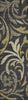 Piper Looms Chantille Swirls ACN764 Black Machine Washable Area Rug Runner Main Image