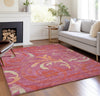 Piper Looms Chantille Swirls ACN764 Blush Machine Washable Area Rug Lifestyle Image Feature