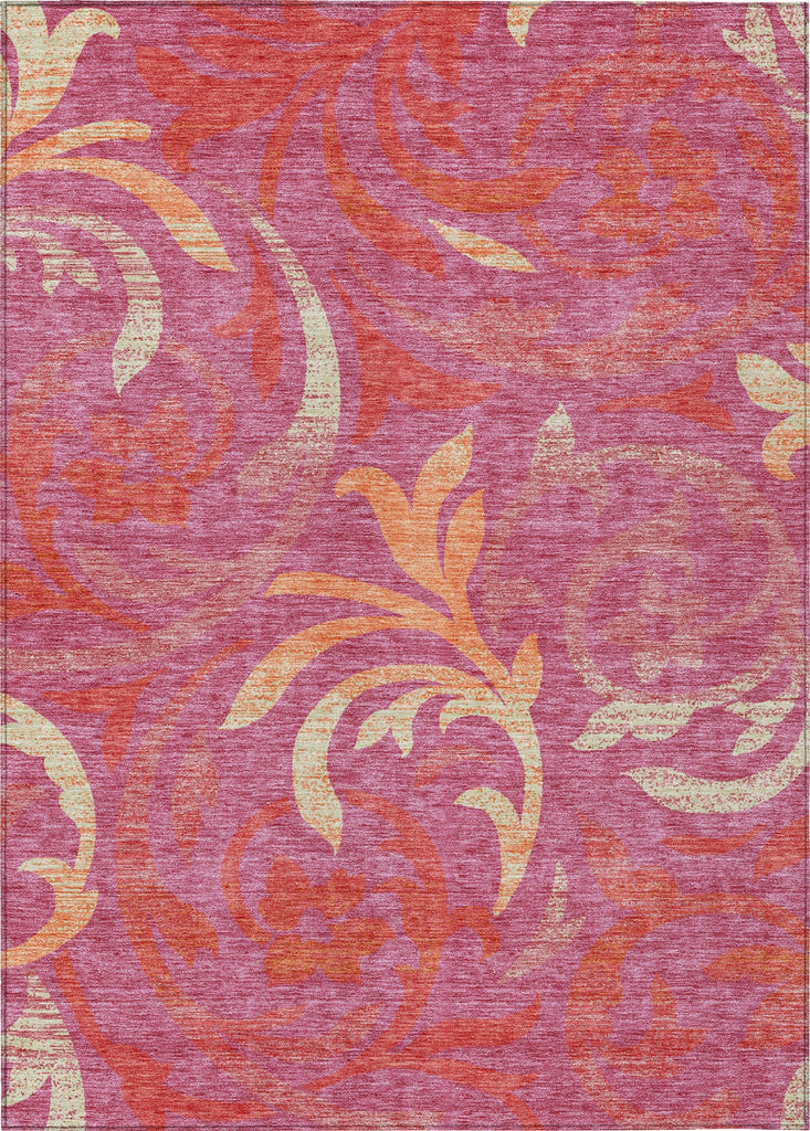 Piper Looms Chantille Swirls ACN764 Blush Machine Washable Area Rug main image