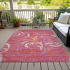 Piper Looms Chantille Swirls ACN764 Blush Machine Washable Area Rug Outdoor Lifestyle Image Feature