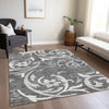 Piper Looms Chantille Swirls ACN764 Charcoal Machine Washable Area Rug Lifestyle Image Feature