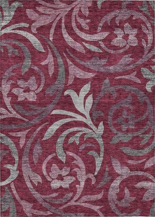 Piper Looms Chantille Swirls ACN764 Garnet Machine Washable Area Rug main image