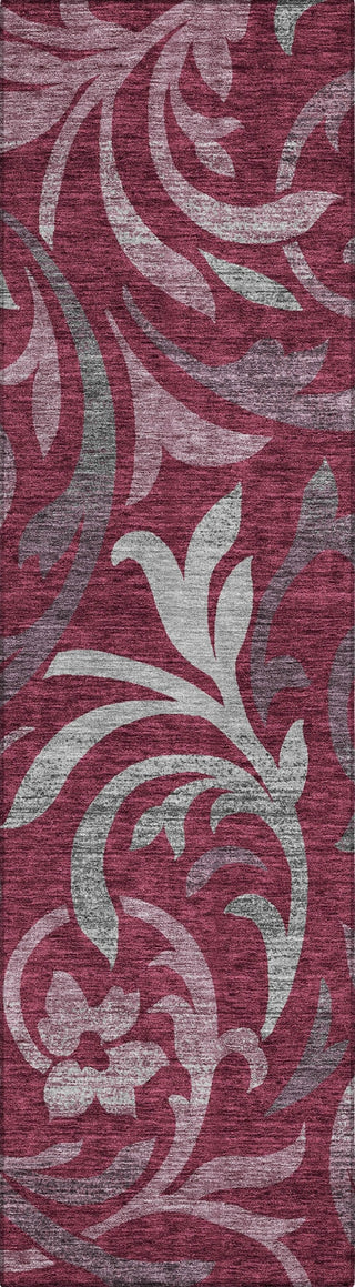 Piper Looms Chantille Swirls ACN764 Garnet Machine Washable Area Rug Runner Main Image