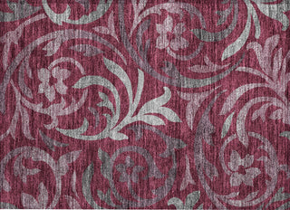 Piper Looms Chantille Swirls ACN764 Garnet Machine Washable Area Rug Scatter Main Image