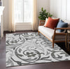 Piper Looms Chantille Swirls ACN764 Gray Machine Washable Area Rug Lifestyle Image Feature
