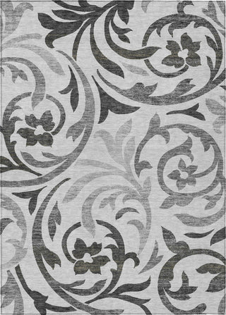Piper Looms Chantille Swirls ACN764 Gray Machine Washable Area Rug main image