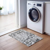 Piper Looms Chantille Swirls ACN764 Gray Machine Washable Area Rug Scatter Lifestyle Image Feature