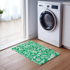 Piper Looms Chantille Swirls ACN764 Green Machine Washable Area Rug Scatter Lifestyle Image Feature