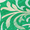 Piper Looms Chantille Swirls ACN764 Green Machine Washable Area Rug Swatch Image