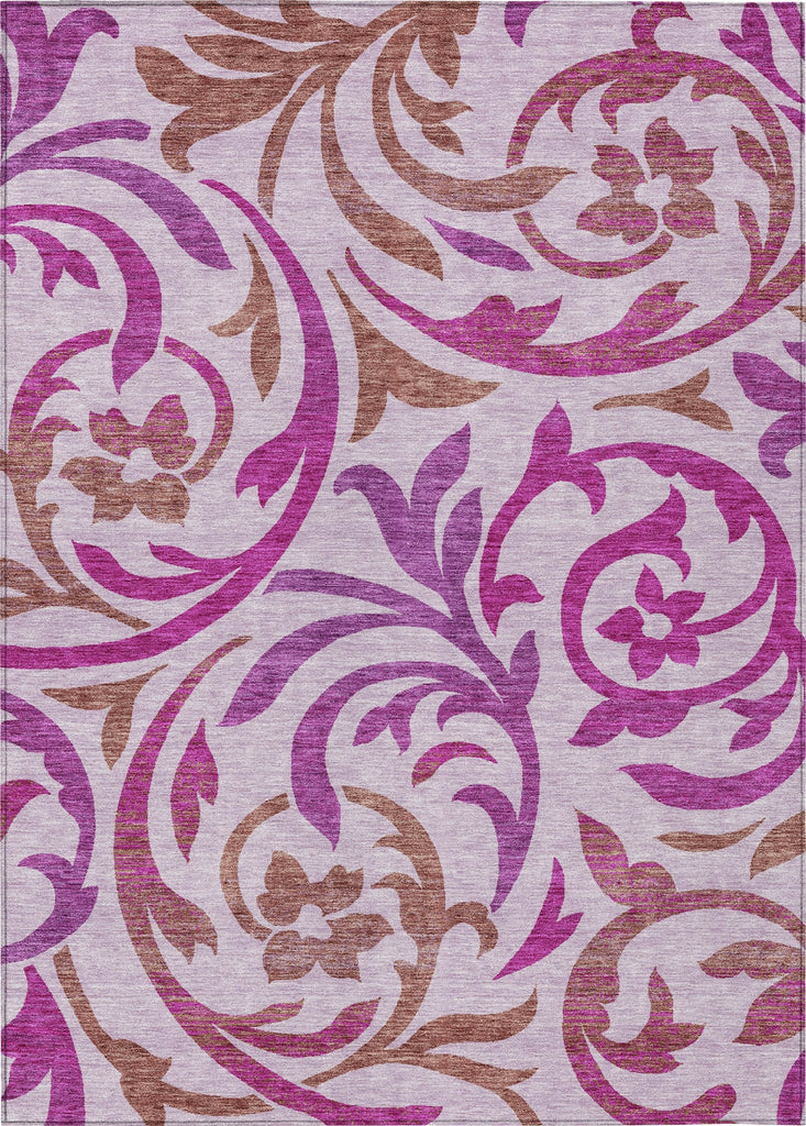 Piper Looms Chantille Swirls ACN764 Lavender Machine Washable Area Rug main image