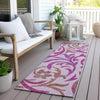 Piper Looms Chantille Swirls ACN764 Lavender Machine Washable Area Rug Runner Outdoor Lifestyle Image Feature