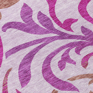 Piper Looms Chantille Swirls ACN764 Lavender Machine Washable Area Rug Swatch Image