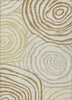 Piper Looms Chantille Swirls ACN765 Gold Machine Washable Area Rug main image