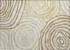 Piper Looms Chantille Swirls ACN765 Gold Machine Washable Area Rug Scatter Main Image