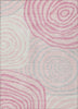 Piper Looms Chantille Swirls ACN765 Pink Machine Washable Area Rug main image