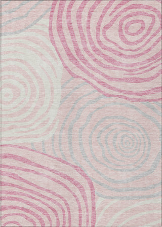 Piper Looms Chantille Swirls ACN765 Pink Machine Washable Area Rug main image